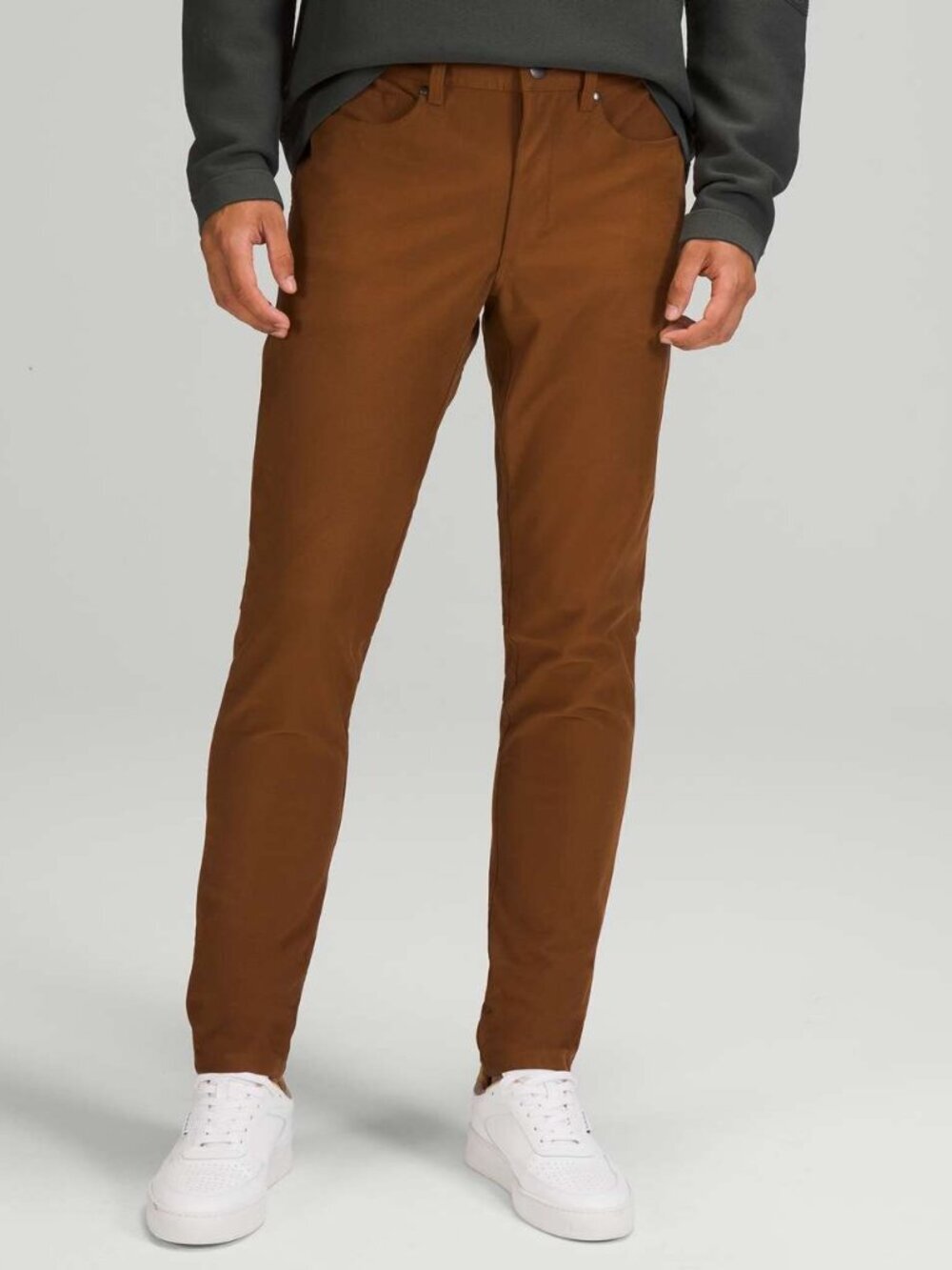 Lululemon ABC 5 Pocket Pants Skinny Fit Utilitech Preppy Athleisure Brown - 33